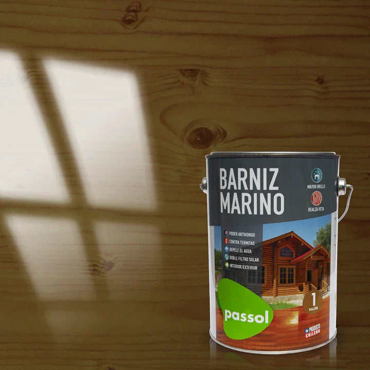 BARNIZ MAR. NOGAL 1/4 GL PASSOL|