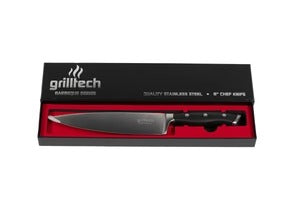 CUCHILLO PARRILLERO INOX 8" 3 REMACHES MANGO ABS