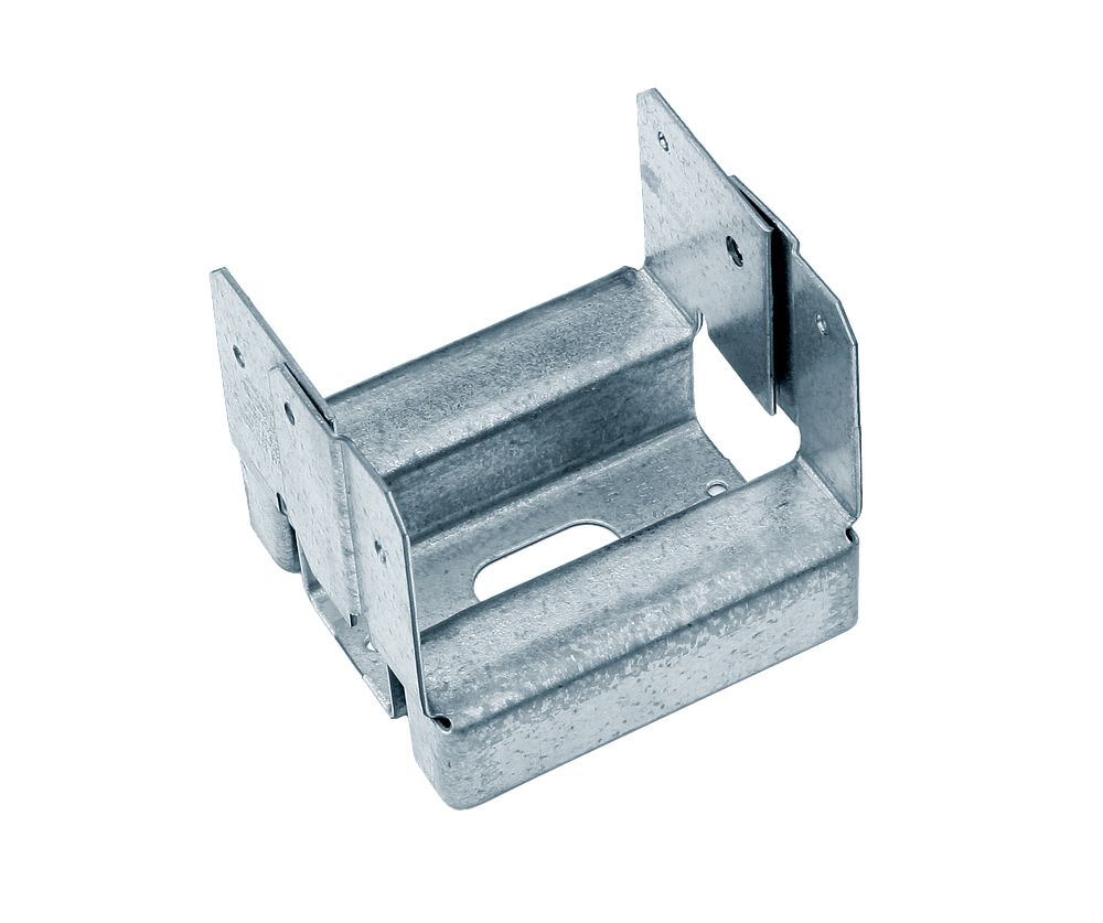 CONECTOR BASE POSTE 4" CEPILLADO ABA44Z
