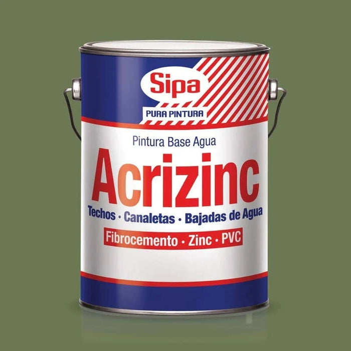 ESMALTE AGUA ACRIZINC VERDE MUSGO SIPA