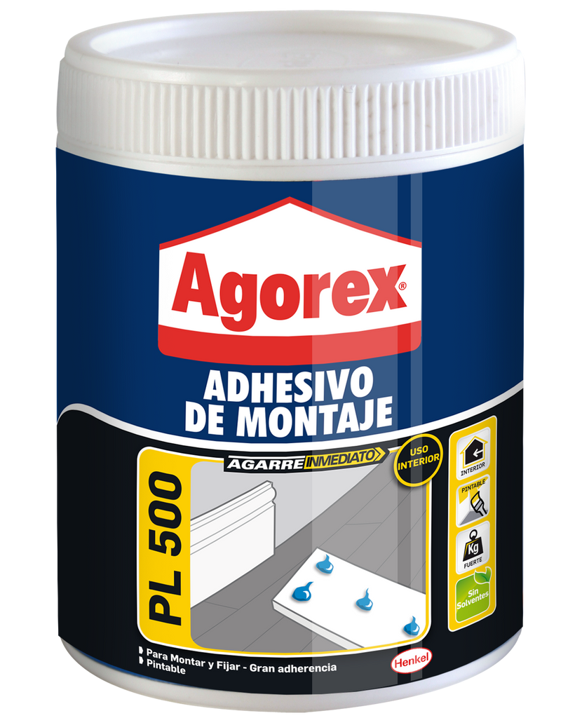 ADHESIVO MONTAJE PL 500 800 GRS. AGOREX