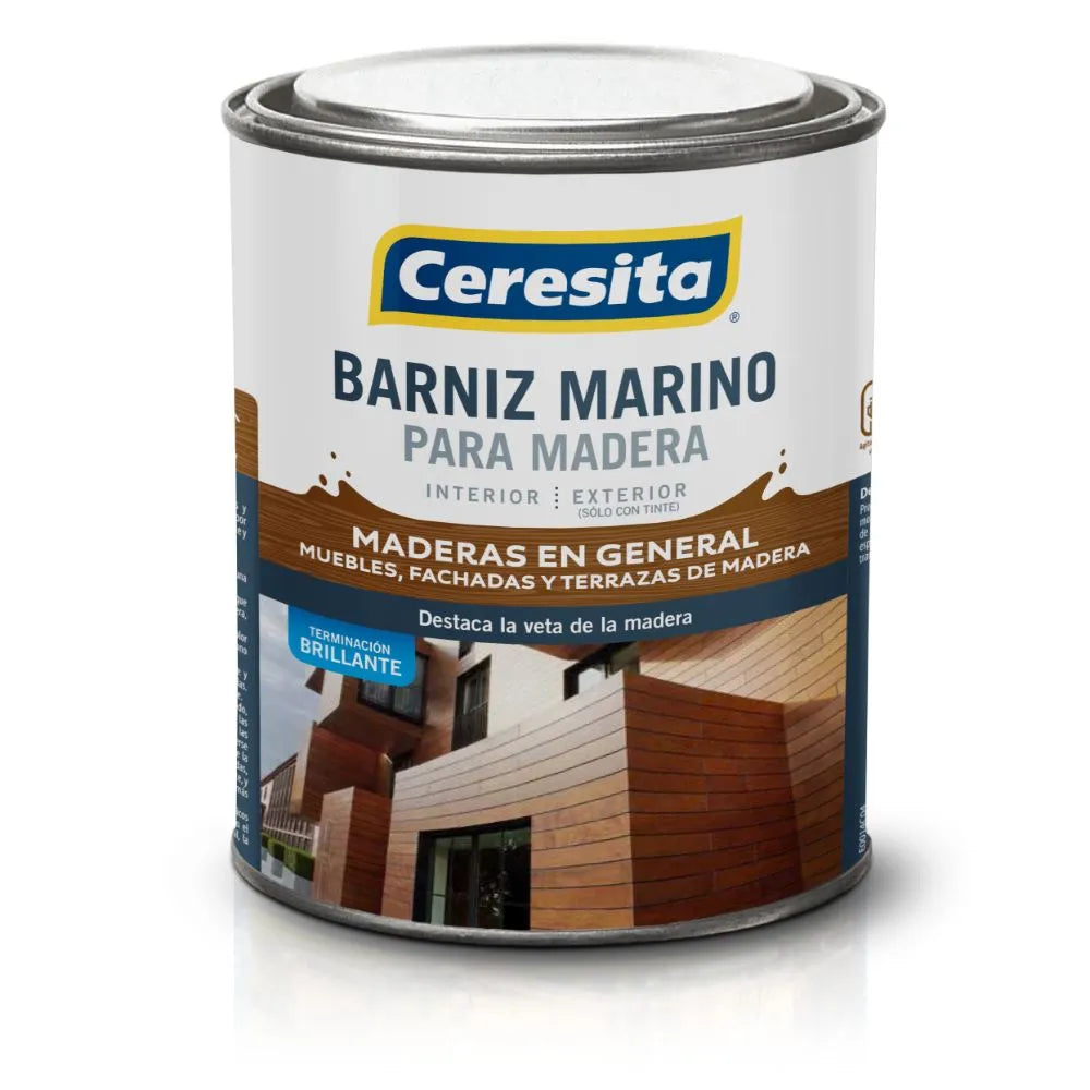 BARNIZ MAR. CAOBA 1/4GAL. CERESITA