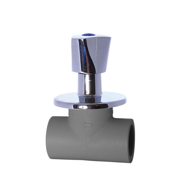 LLAVE DE PASO PPR 20MM CROMADA