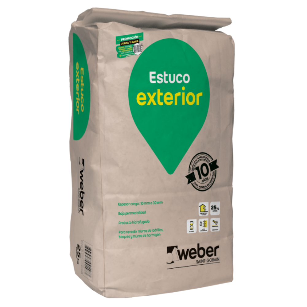 Mortero Estuco exterior Weber